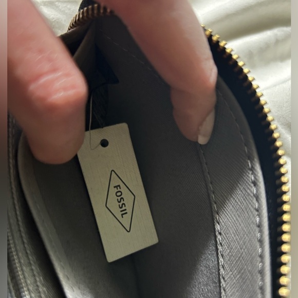 Fossil - Black Leather - Crossbody - Matching Wallet - Picture 14 of 16